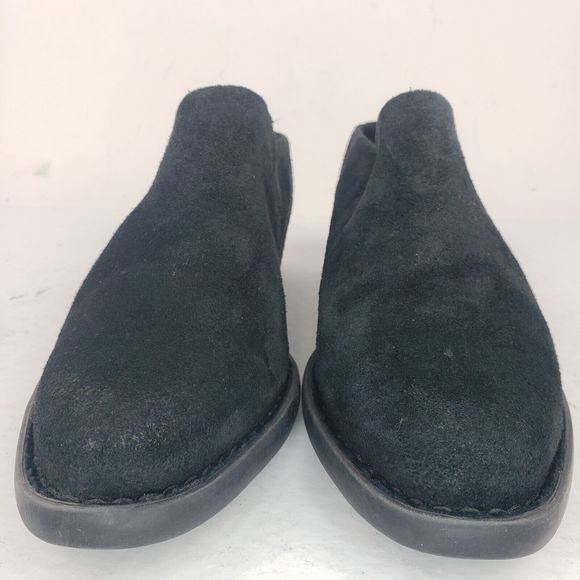 Born Starr Mule Clog Bootie Block Heel Black Suede Womens 6.5 - Picture 7 of 16